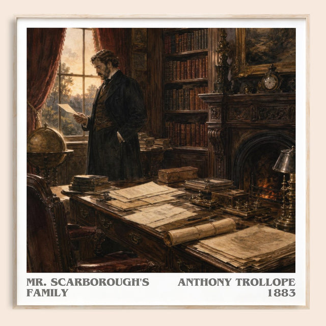 Mr. Scarborough'S Family Literary Art Print by Anthony Trollope