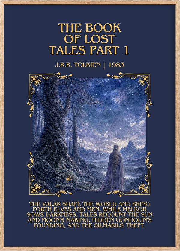 The Book Of Lost Tales Part 1 Minimalist Book Poster by J.R.R. Tolkien