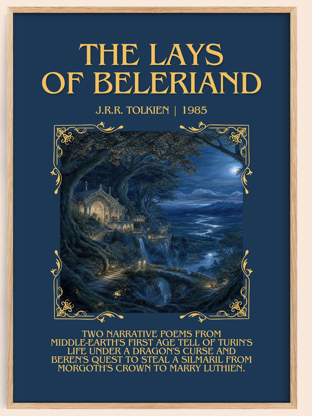 The Lays Of Beleriand Minimalist Book Poster by J.R.R. Tolkien – book poster