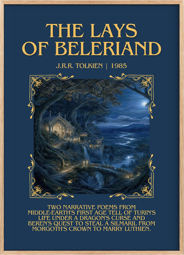 The Lays Of Beleriand Minimalist Book Poster by J.R.R. Tolkien
