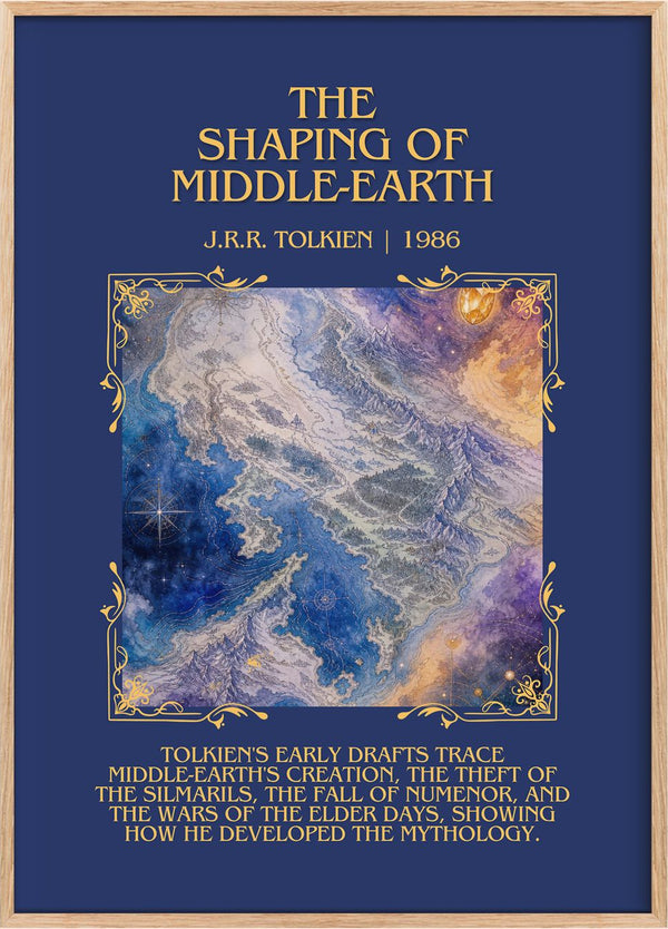 The Shaping Of Middle-Earth Minimalist Book Poster by J.R.R. Tolkien