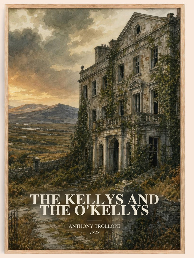 Kellys And The O'Kellys Book Watercolour Illustration by A. Trollope