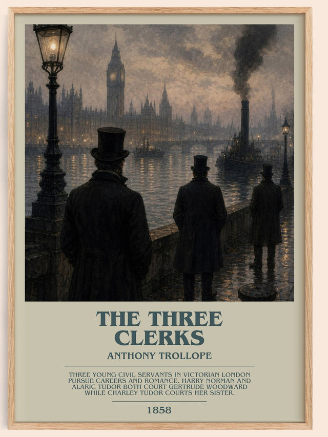 The Three Clerks Bookish Wall Art by Anthony Trollope