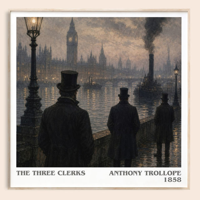 The Three Clerks Literary Art Print by Anthony Trollope
