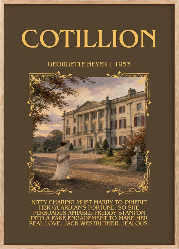 Cotillion Minimalist Book Poster by Georgette Heyer