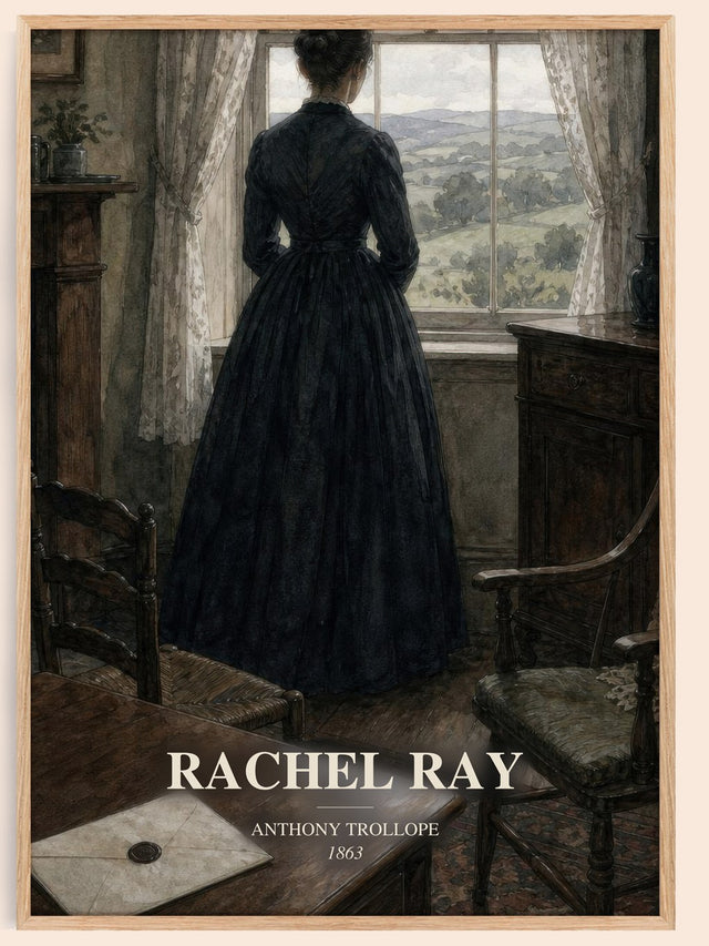 Rachel Ray Book Watercolour Illustration by Anthony Trollope