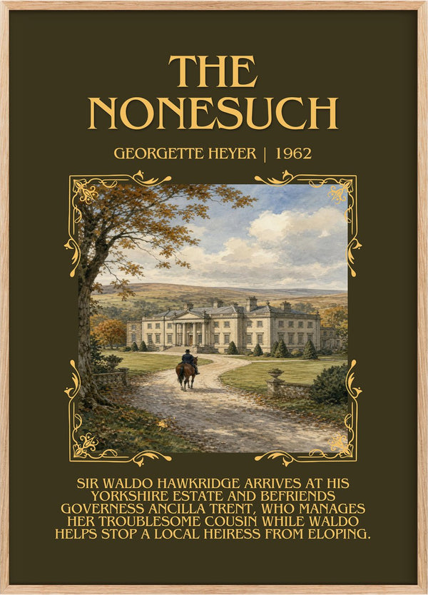 The Nonesuch Minimalist Book Poster by Georgette Heyer