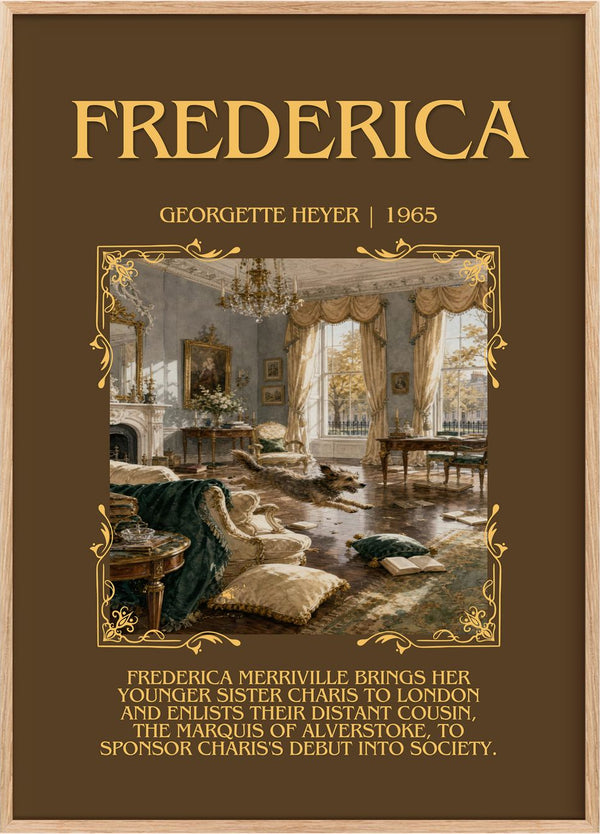 Frederica Minimalist Book Poster by Georgette Heyer