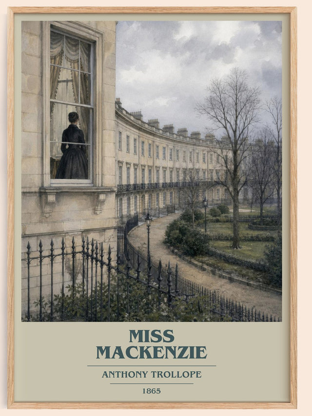 Miss Mackenzie Book Cover Poster by Anthony Trollope