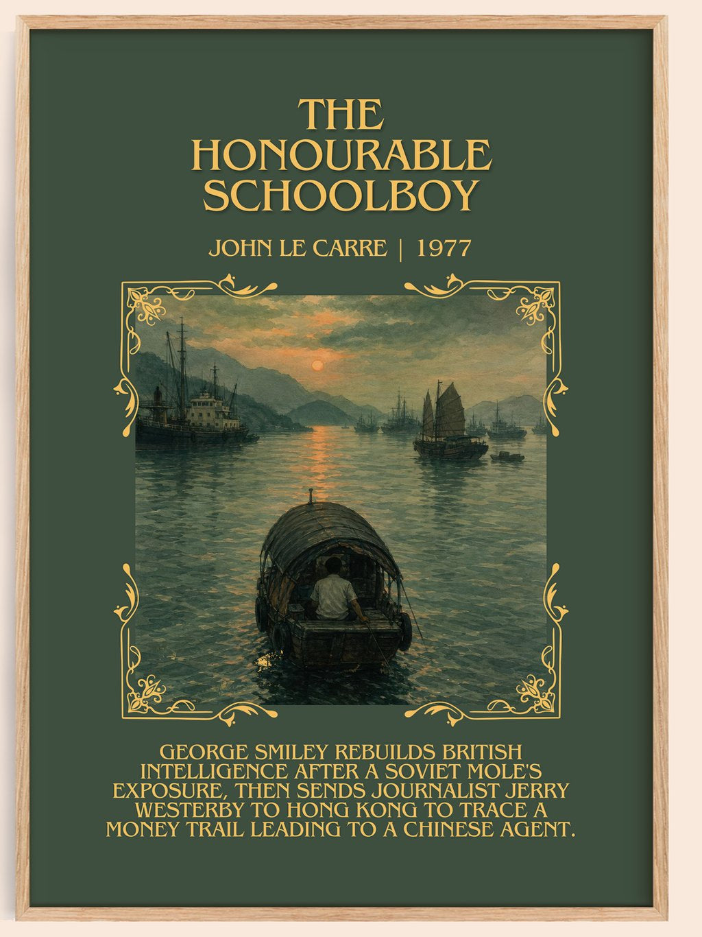 The Honourable Schoolboy Minimalist Book Poster by John le Carré – book poster