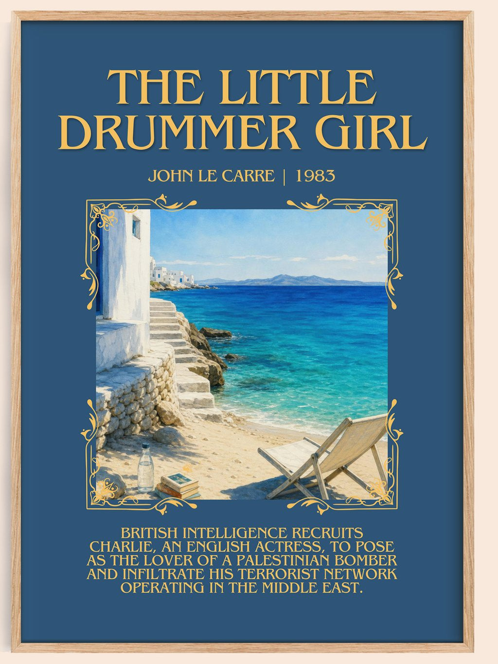 The Little Drummer Girl Minimalist Book Poster by John le Carré – book poster