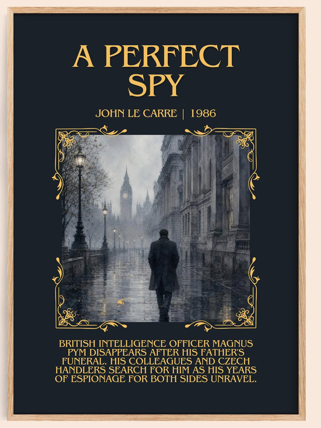 A Perfect Spy Minimalist Book Poster by John le Carré – book poster
