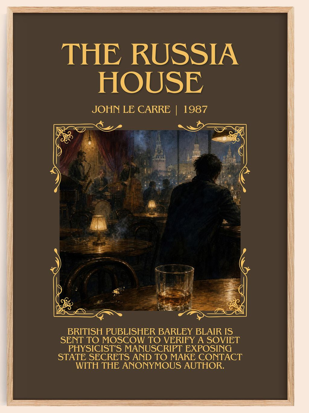 The Russia House Minimalist Book Poster by John le Carré – book poster