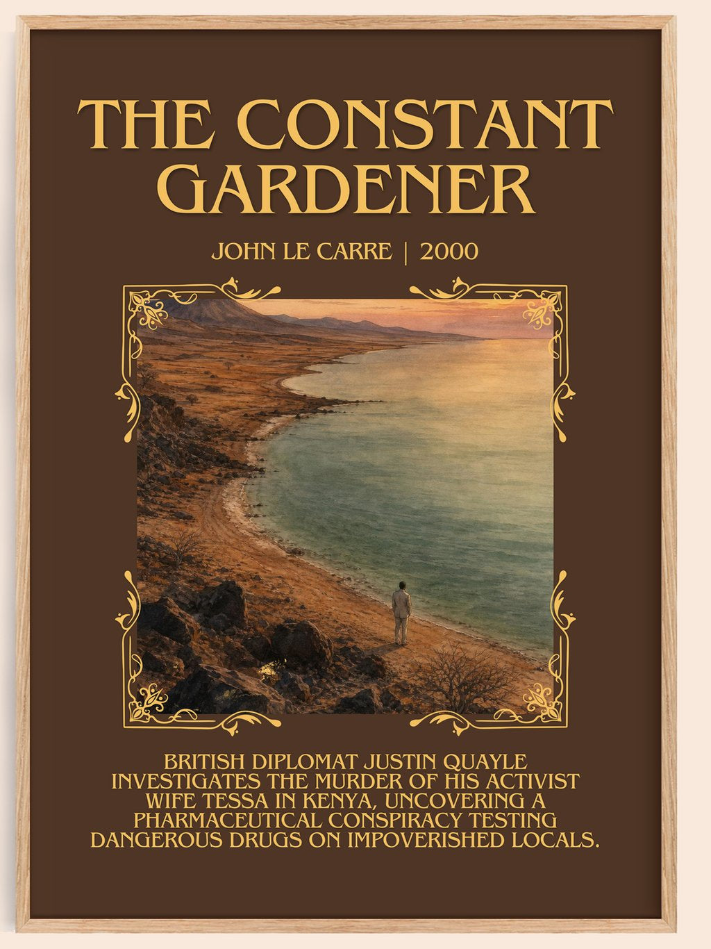 The Constant Gardener Minimalist Book Poster by John le Carré – book poster