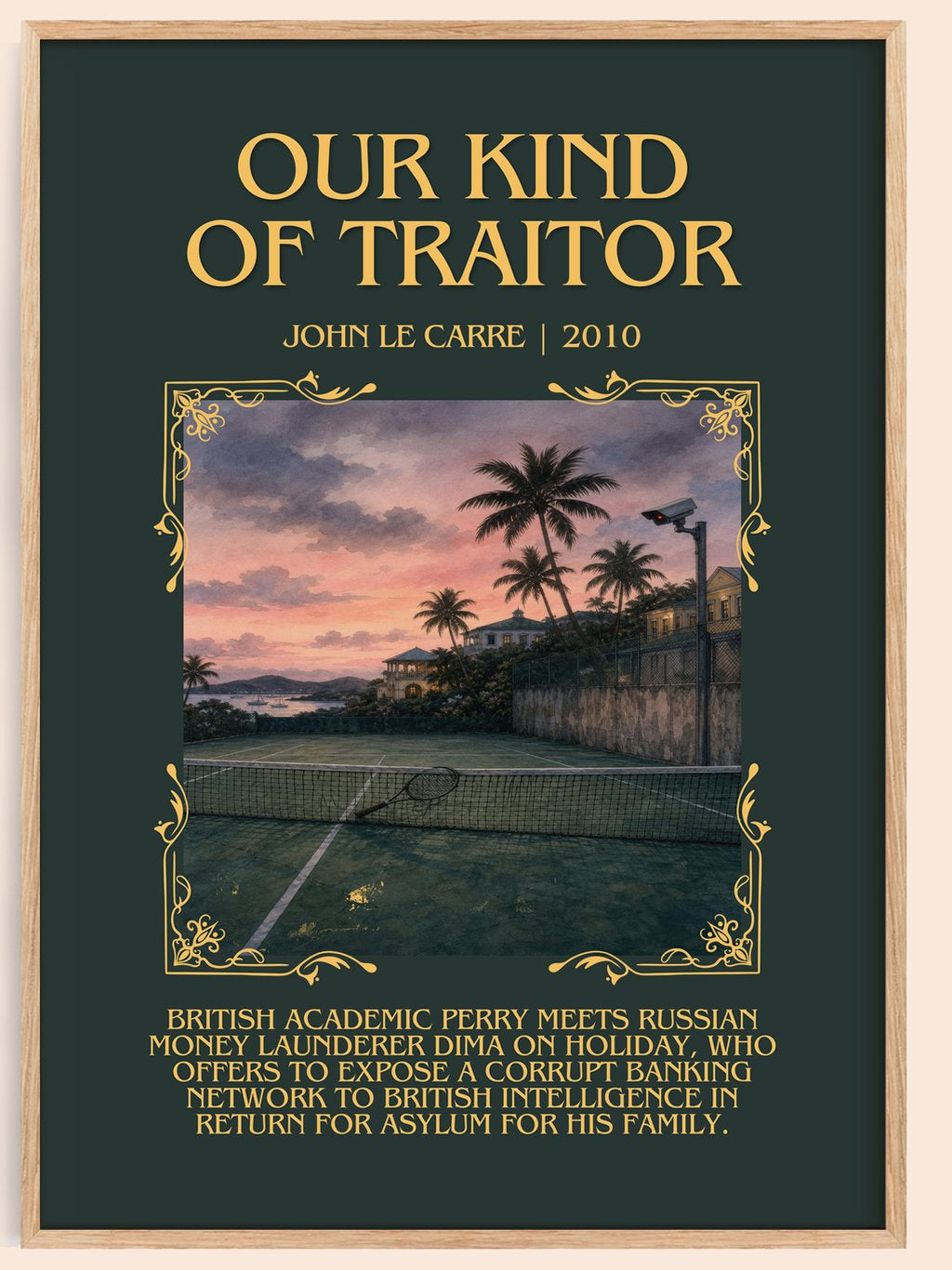 Our Kind of Traitor Minimalist Book Poster by John le Carré – book poster