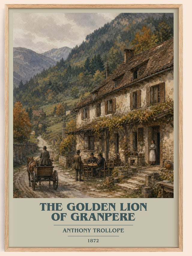 The Golden Lion Of Granpere Book Cover Poster by Anthony Trollope
