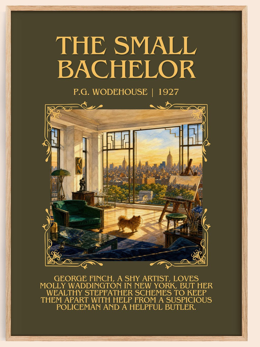 The Small Bachelor Minimalist Book Poster by P.G. Wodehouse – book poster