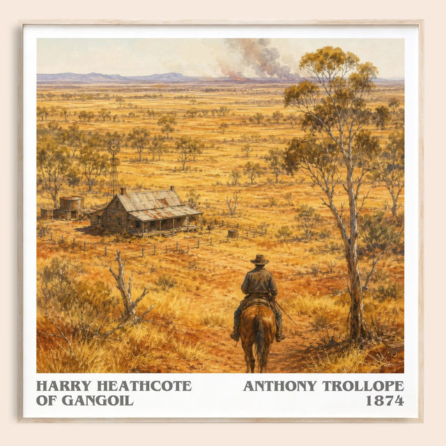 Harry Heathcote Of Gangoil Literary Art Print by Anthony Trollope