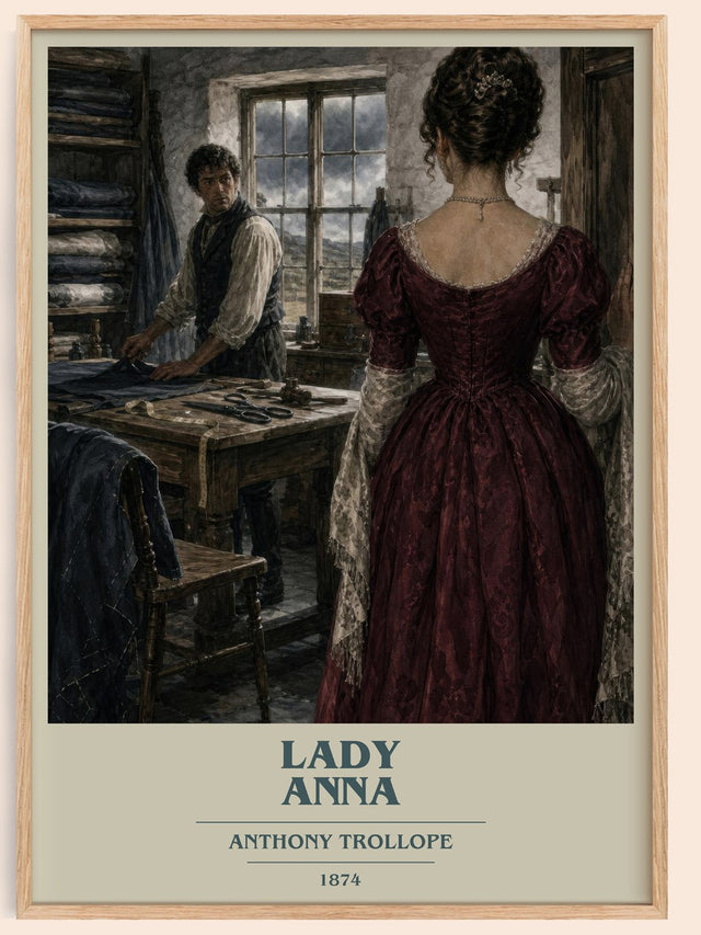 Lady Anna Book Cover Poster by Anthony Trollope