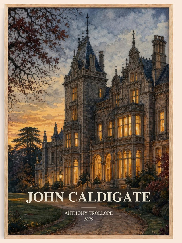 John Caldigate Book Watercolour Illustration by Anthony Trollope
