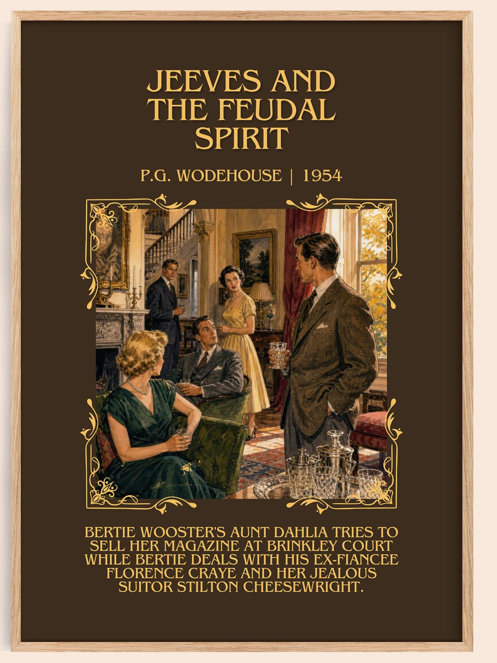 Jeeves and the Feudal Spirit Minimalist Book Poster by P.G. Wodehouse – book poster