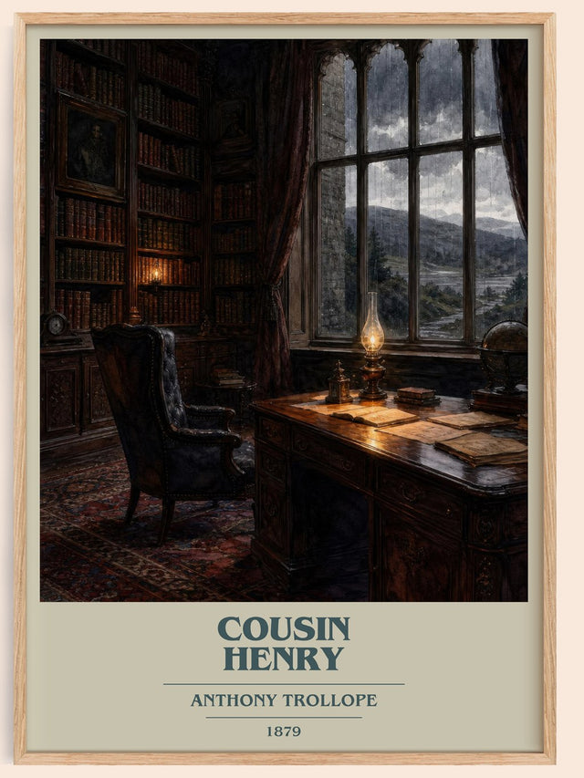 Cousin Henry Book Cover Poster by Anthony Trollope