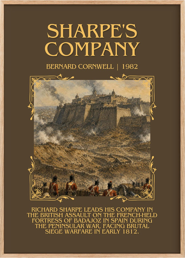 Sharpe's Company Minimalist Book Poster by Bernard Cornwell