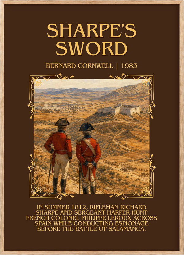 Sharpe's Sword Minimalist Book Poster by Bernard Cornwell