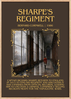 Sharpe's Regiment Minimalist Book Poster by Bernard Cornwell