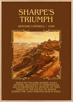 Sharpe's Triumph Minimalist Book Poster by Bernard Cornwell