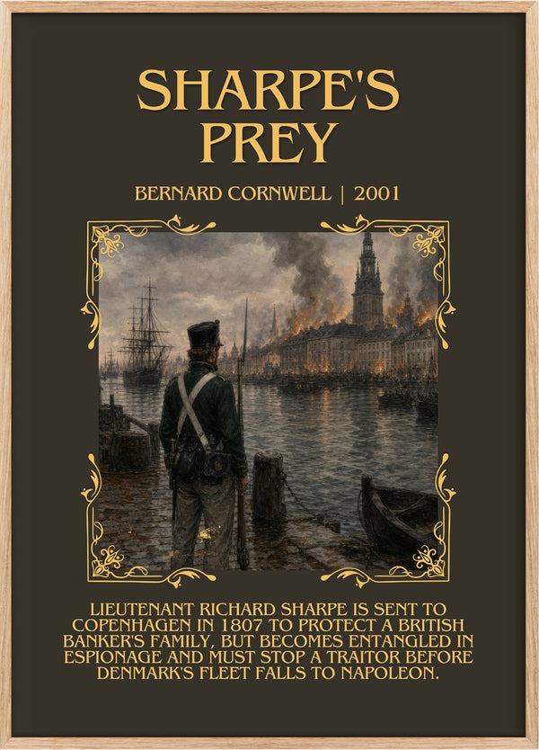 Sharpe's Prey Minimalist Book Poster by Bernard Cornwell