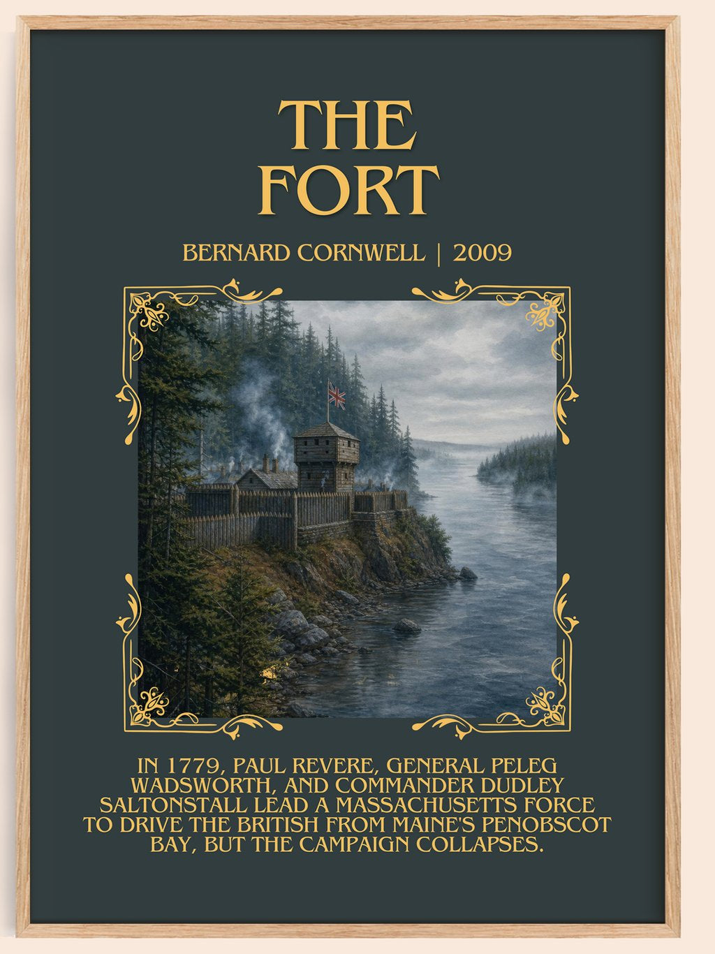 The Fort Minimalist Book Poster by Bernard Cornwell – book poster