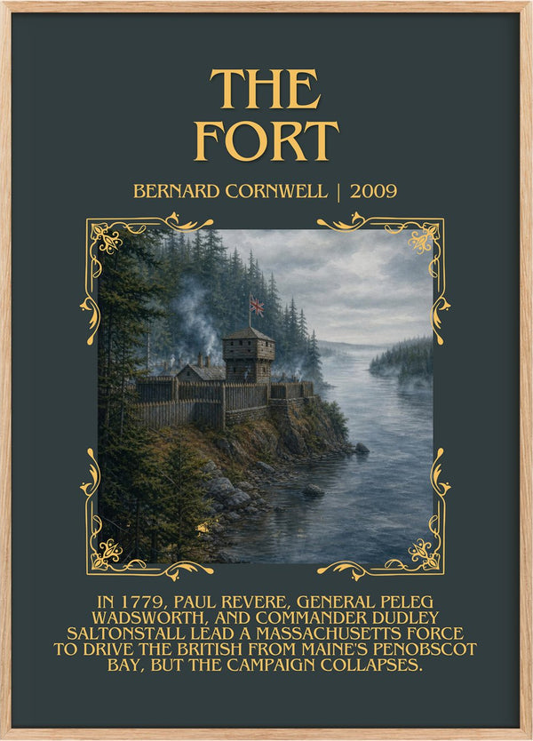 The Fort Minimalist Book Poster by Bernard Cornwell