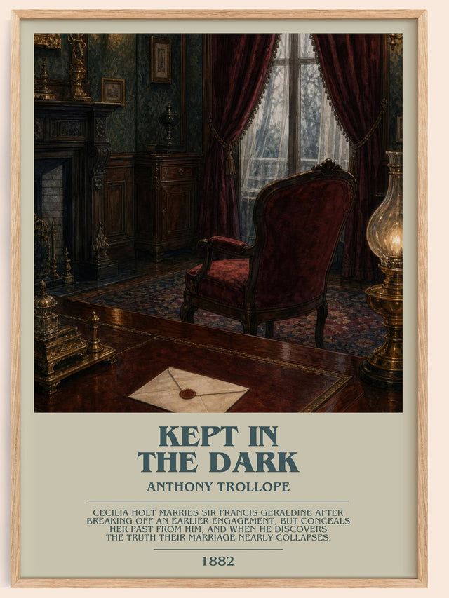 Kept In The Dark Bookish Wall Art by Anthony Trollope
