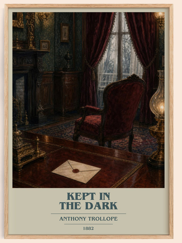 Kept In The Dark Book Cover Poster by Anthony Trollope
