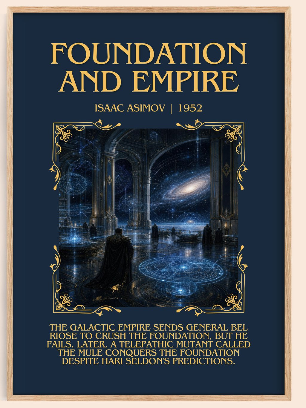 Foundation and Empire Minimalist Book Poster by Isaac Asimov – book poster