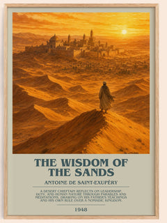 The Wisdom Of The Sands Bookish Wall Art by Antoine De Saint-Exupéry
