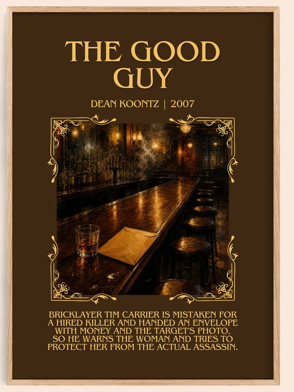 The Good Guy Minimalist Book Poster by Dean Koontz – book poster