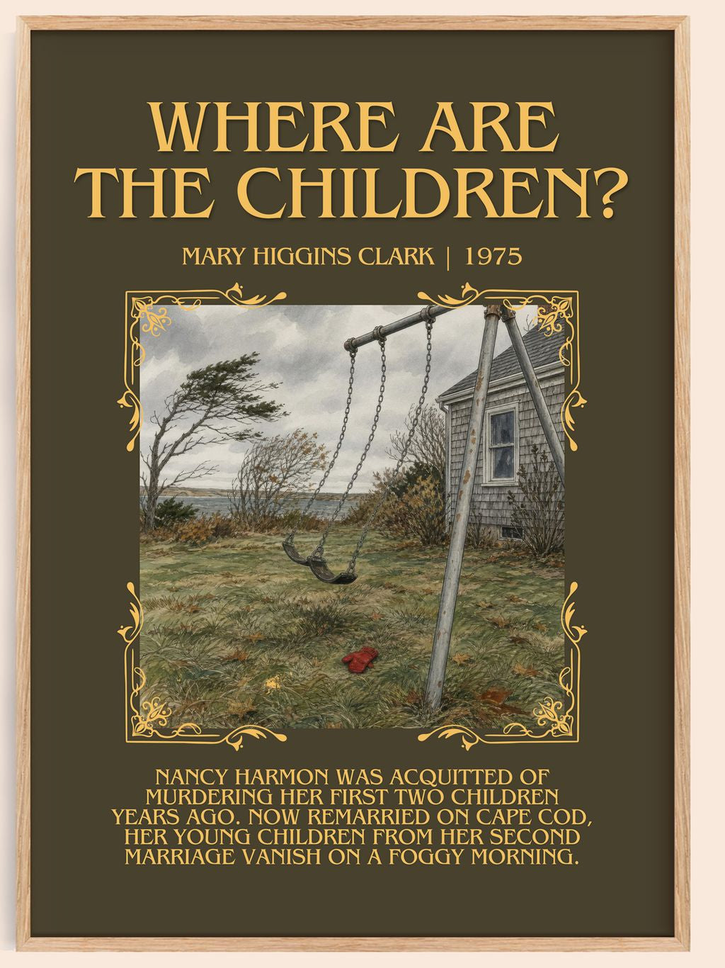 Where Are the Children? Minimalist Book Poster by Mary Higgins Clark – book poster