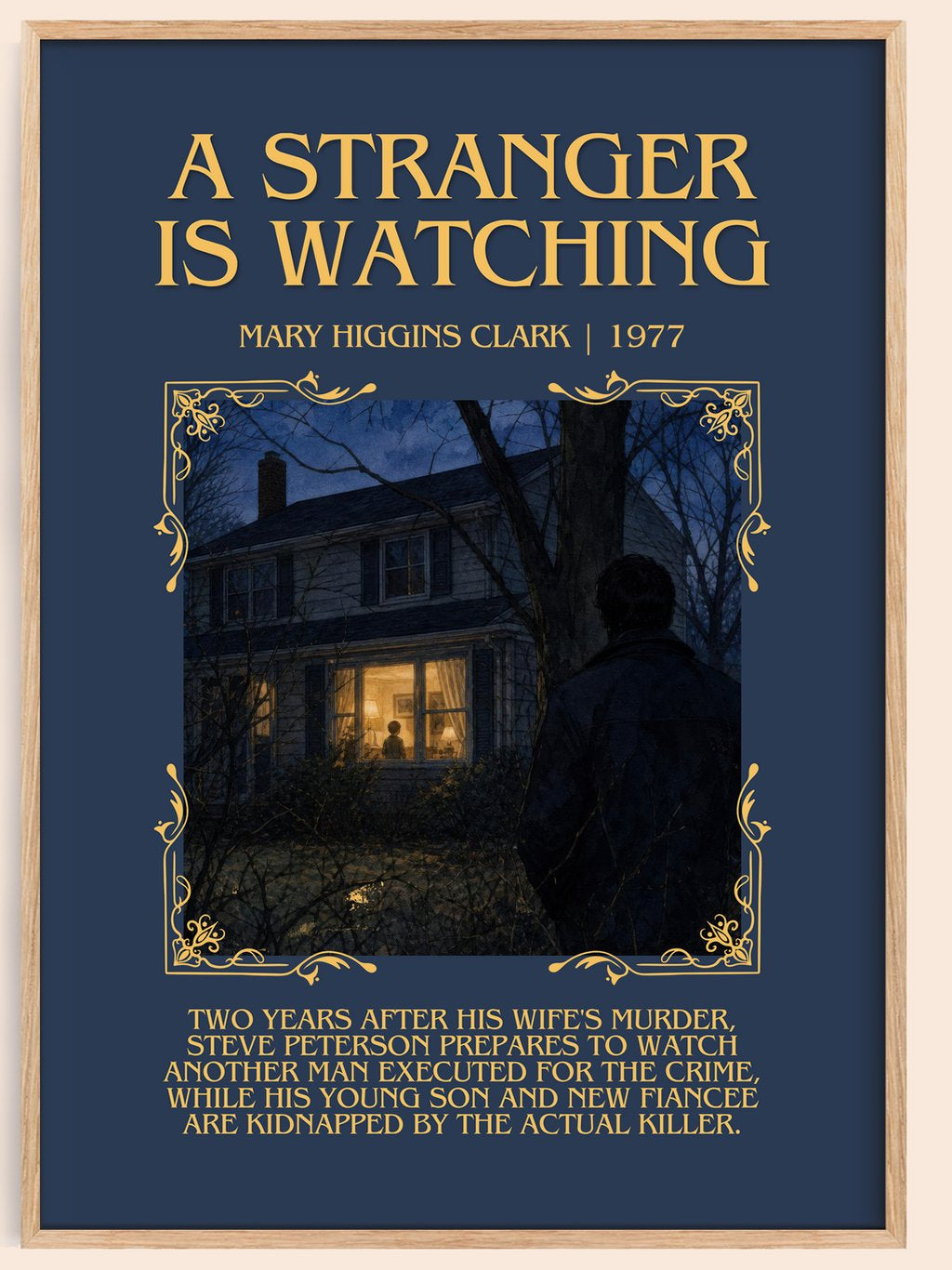 A Stranger Is Watching Minimalist Book Poster by Mary Higgins Clark – book poster