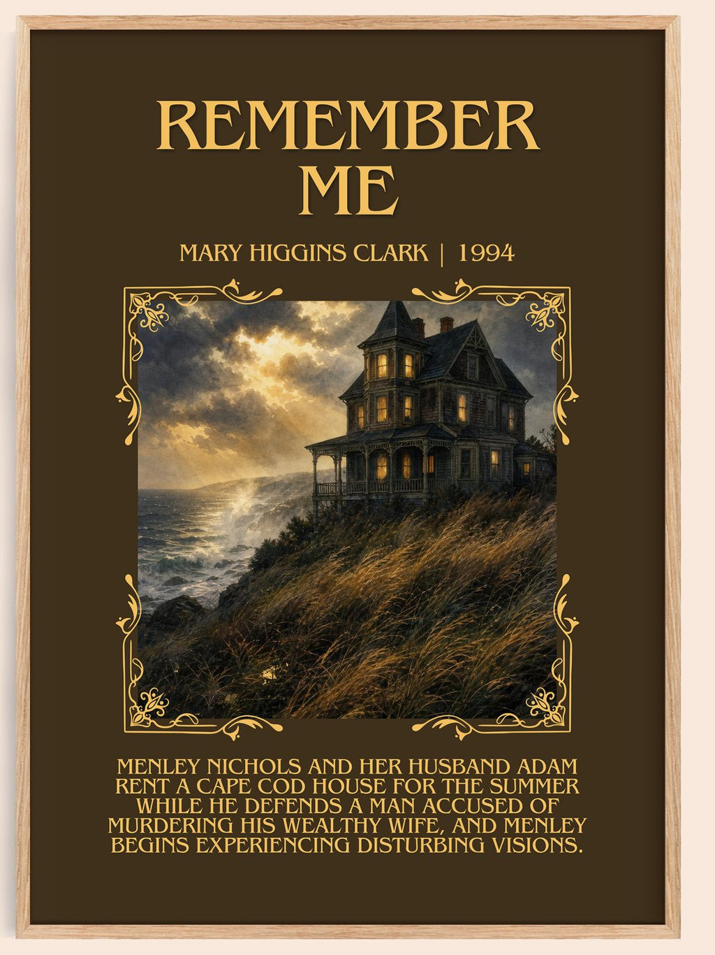 Remember Me Minimalist Book Poster by Mary Higgins Clark – book poster