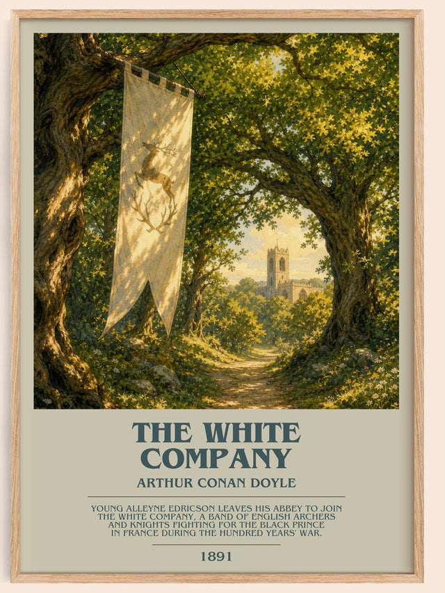 The White Company Bookish Wall Art by Arthur Conan Doyle