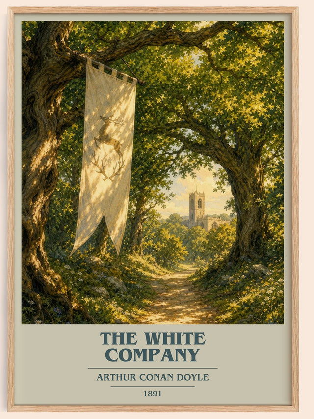 The White Company Book Cover Poster by Arthur Conan Doyle