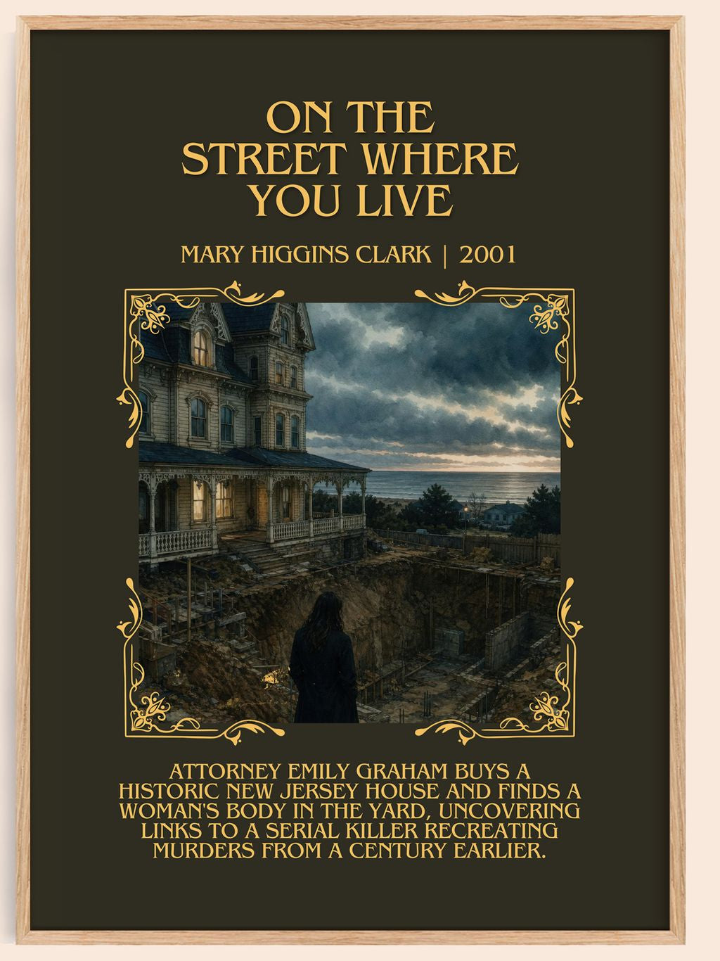On the Street Where You Live Minimalist Book Poster by M. Clark – book poster