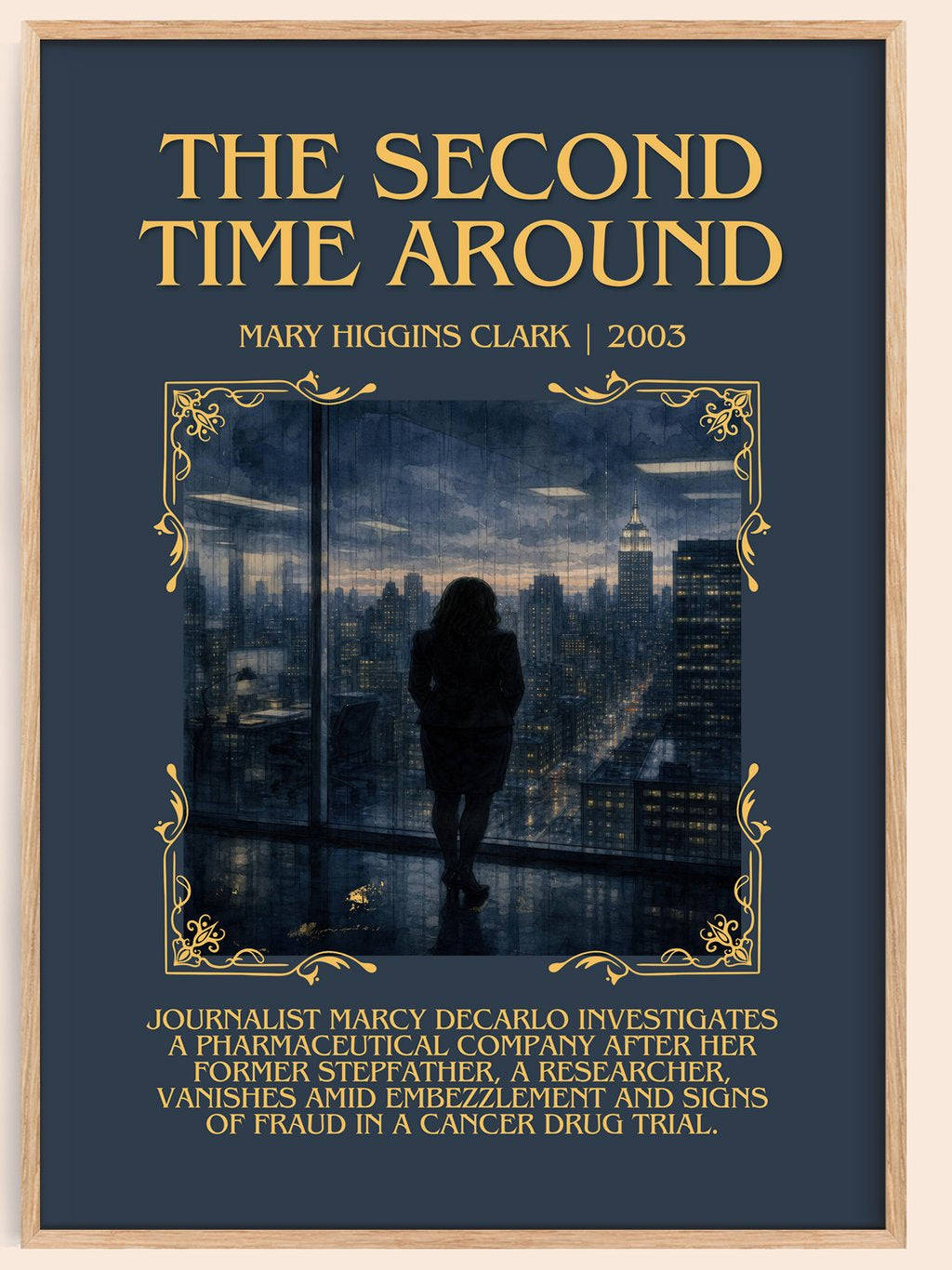 The Second Time Around Minimalist Book Poster by Mary Higgins Clark – book poster