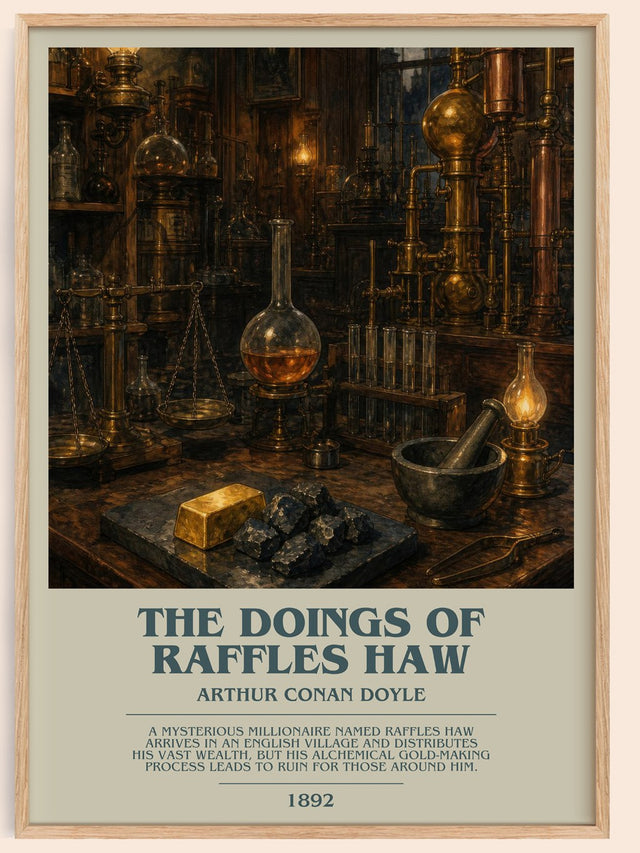 The Doings Of Raffles Haw Bookish Wall Art by Arthur Conan Doyle