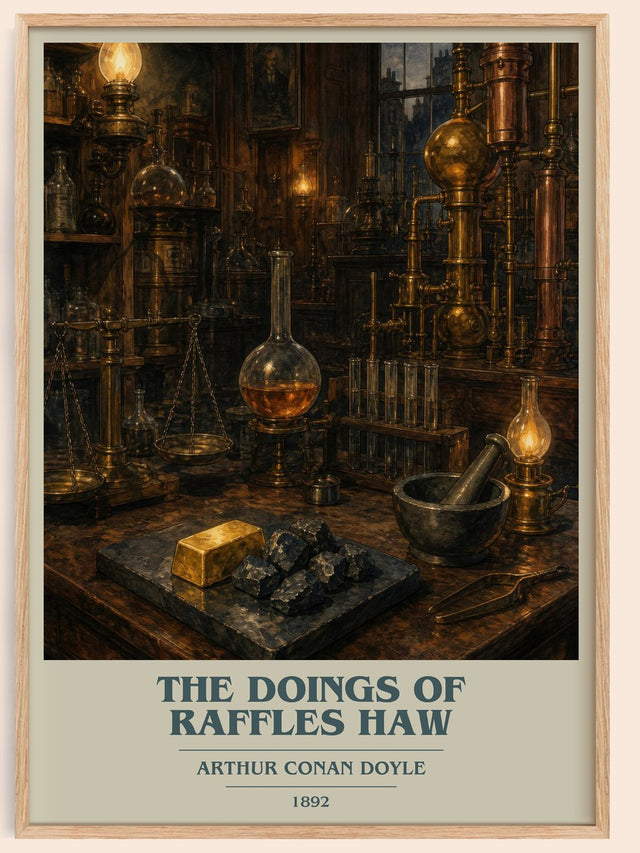 The Doings Of Raffles Haw Book Cover Poster by Arthur Conan Doyle
