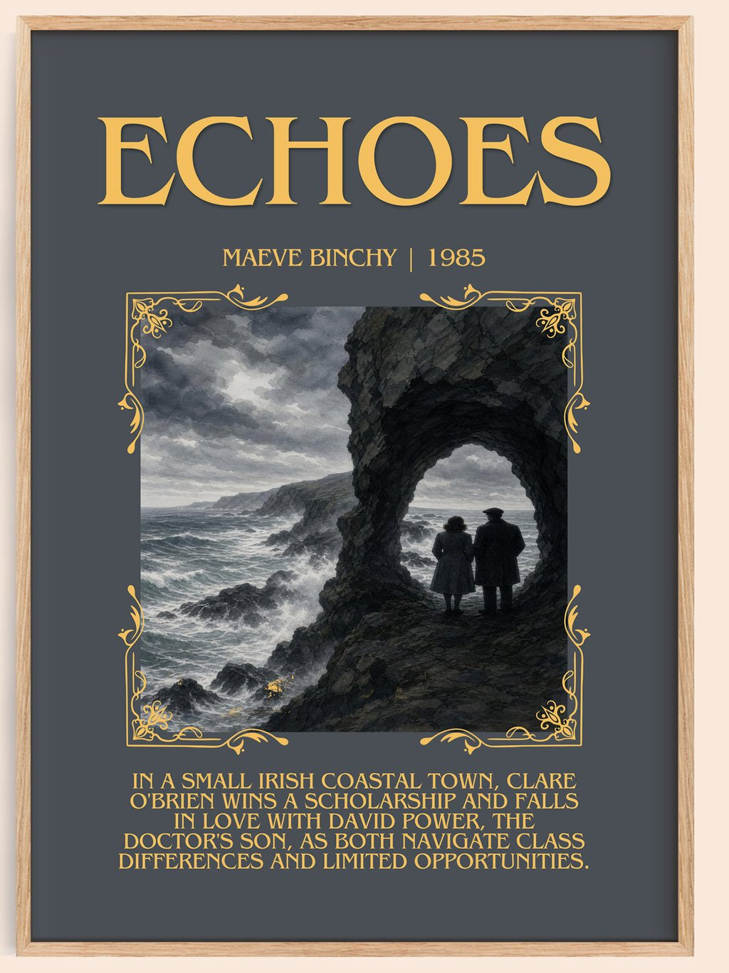 Echoes Minimalist Book Poster by Maeve Binchy – book poster