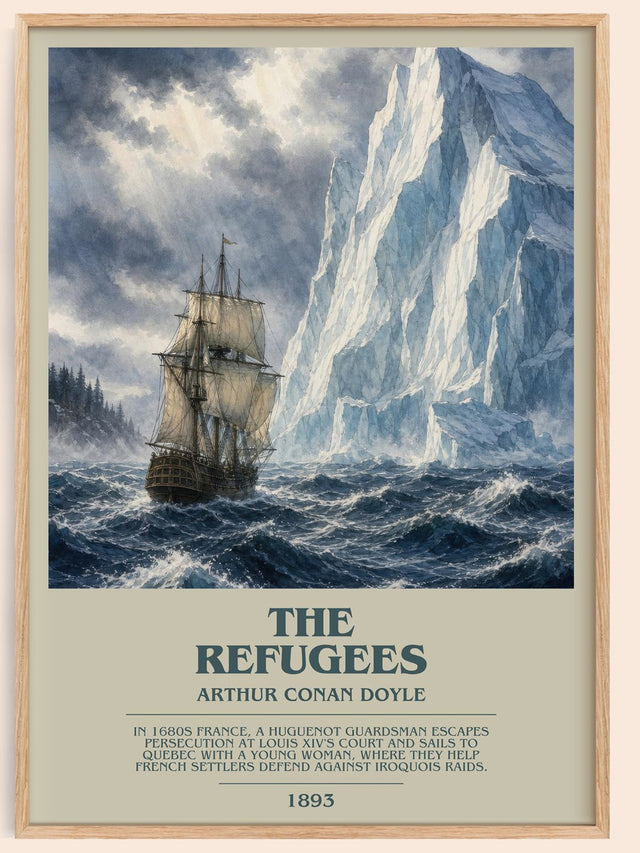 The Refugees Bookish Wall Art by Arthur Conan Doyle