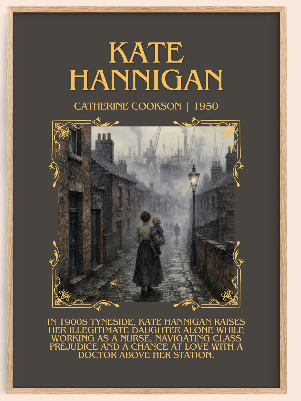 Kate Hannigan Minimalist Book Poster by Catherine Cookson – book poster